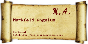 Markfeld Angelus névjegykártya